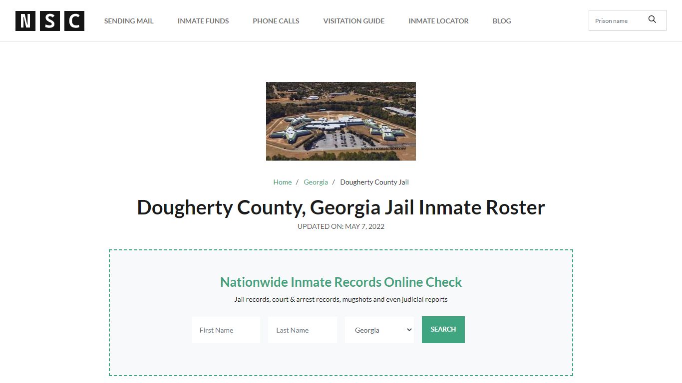 Dougherty County, Georgia Jail Inmate List