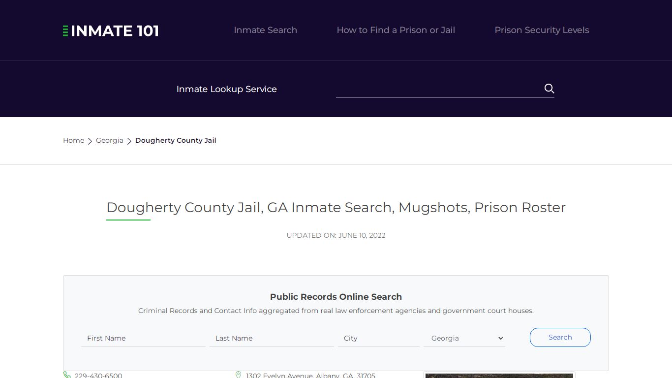 Dougherty County Jail, GA Inmate Search, Mugshots, Prison ...